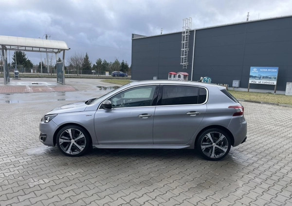 Peugeot 308 cena 43500 przebieg: 139000, rok produkcji 2015 z Piła małe 326